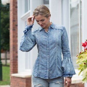 Ryan Michael Women's Cotton shirt N1021
